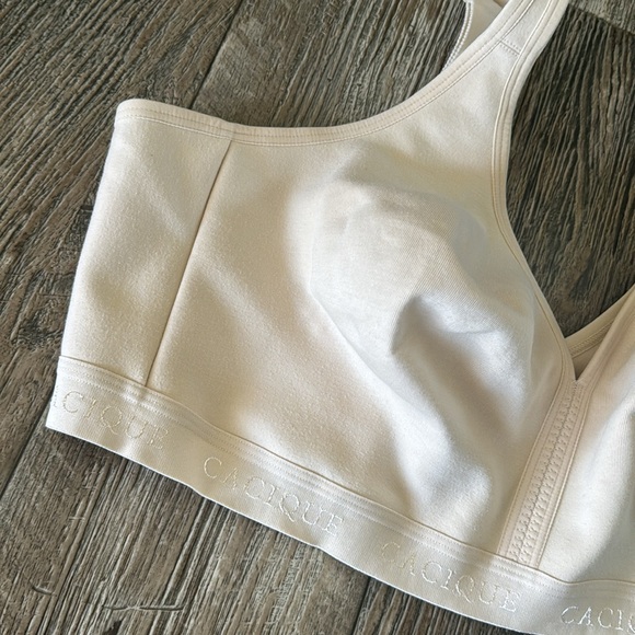 🌟CACIQUE BEIGE🌟 UNLINED 🌟NO-WIRE BRA, SIZE 46DD - Picture 5 of 16